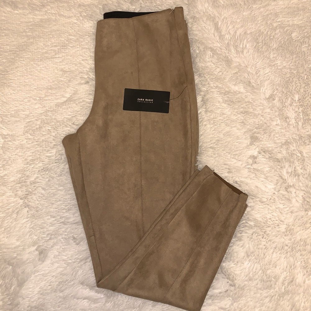 Zara Faux Suede Leggings